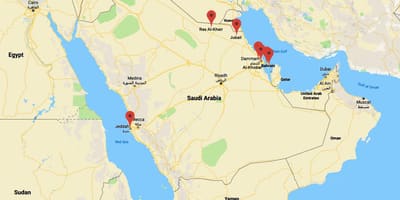 خريطة المملكة العربية السعودية الخبر