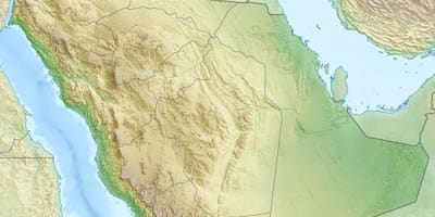 خريطة المملكة العربية السعودية الجبال
