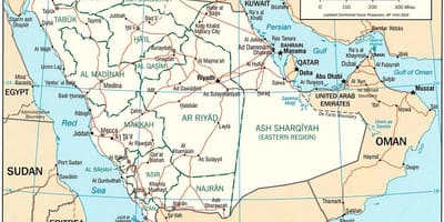 خريطة المملكة العربية السعودية صور