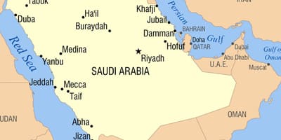 عرعر المملكة العربية السعودية خريطة