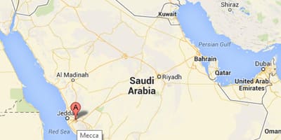 خريطة مكة المكرمة المملكة العربية السعودية