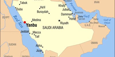 ينبع المملكة العربية السعودية خريطة