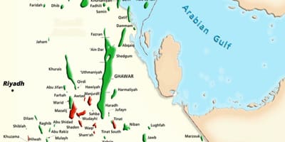 خريطة manifa المملكة العربية السعودية