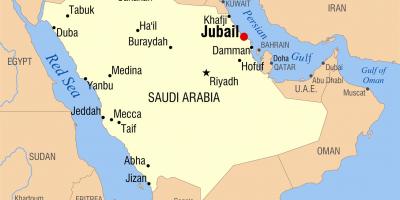 الجبيل المملكة العربية السعودية خريطة
